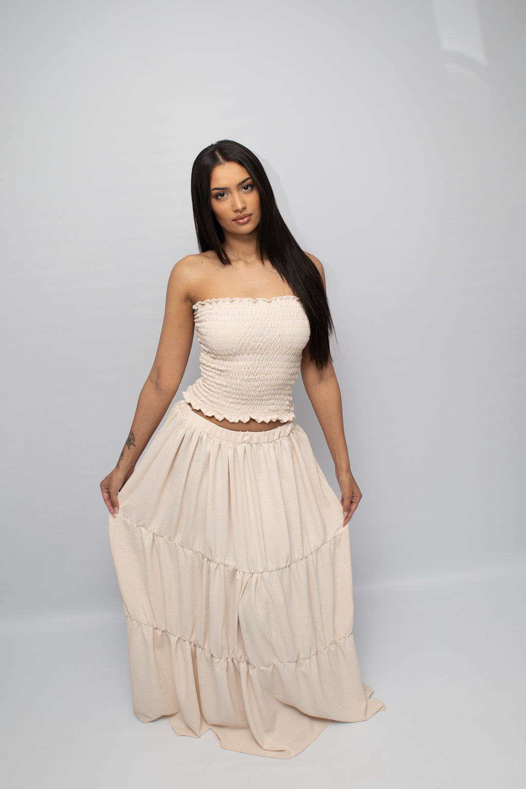 cream co-ord [skirt]