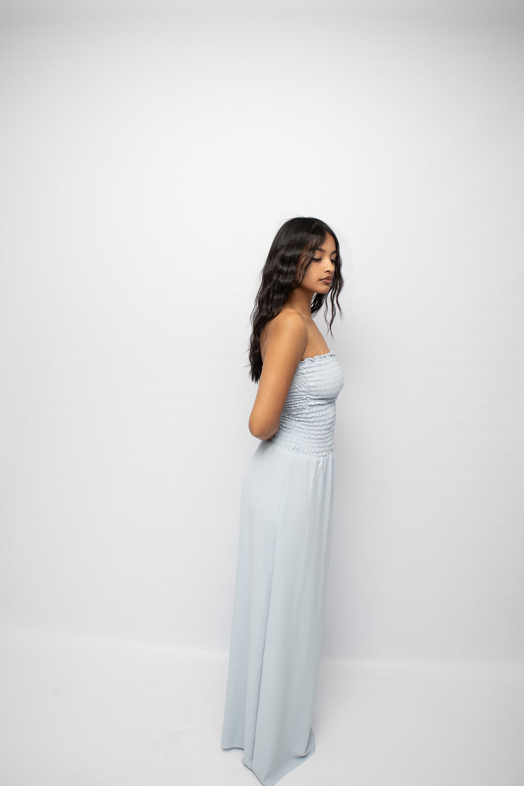 Dusty blue dress