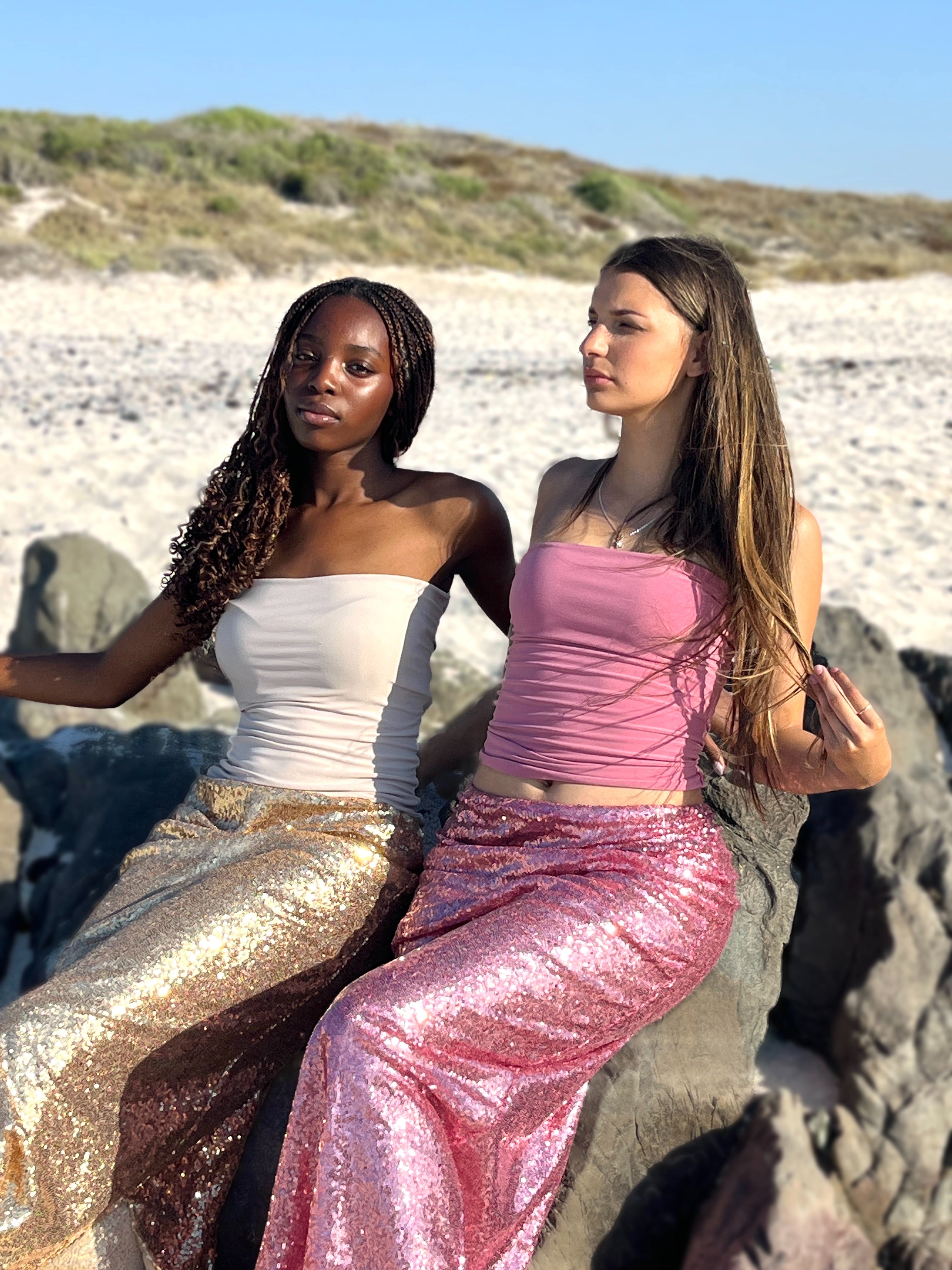 doubled-lined boob tube top